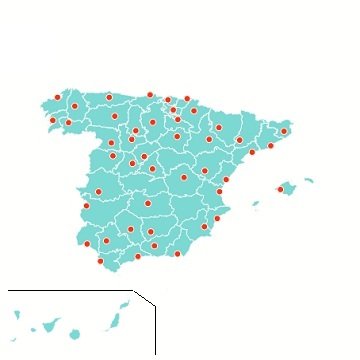 maps of spain autonomous communities provinces and main cities